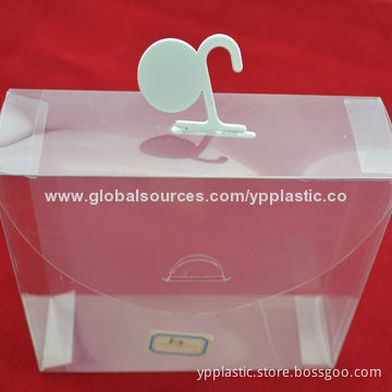 Clear PET box with hanger for underwear